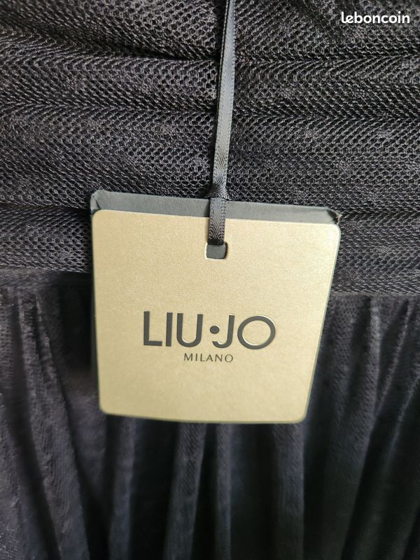 Robe longue de soirée noire en tulle - Liu Jo Milano - Neuve avec étiquette - Taille 38 (image 5)