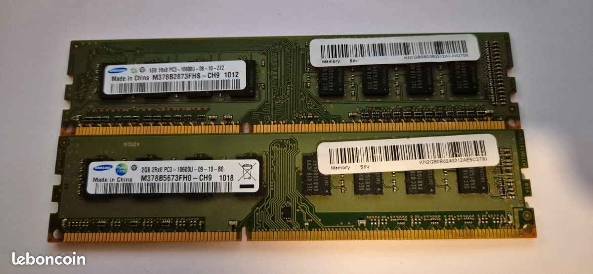 BARETTE MEMOIRE POUR PC BUREAU 8Go DDR3 - 12800 - SAMSUNG - TUNISIE