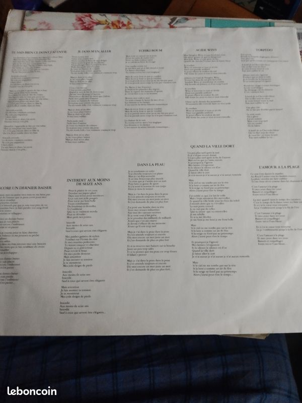 Disque vinyle Niagara Encore un dernier baiser de 1986 (image 4)