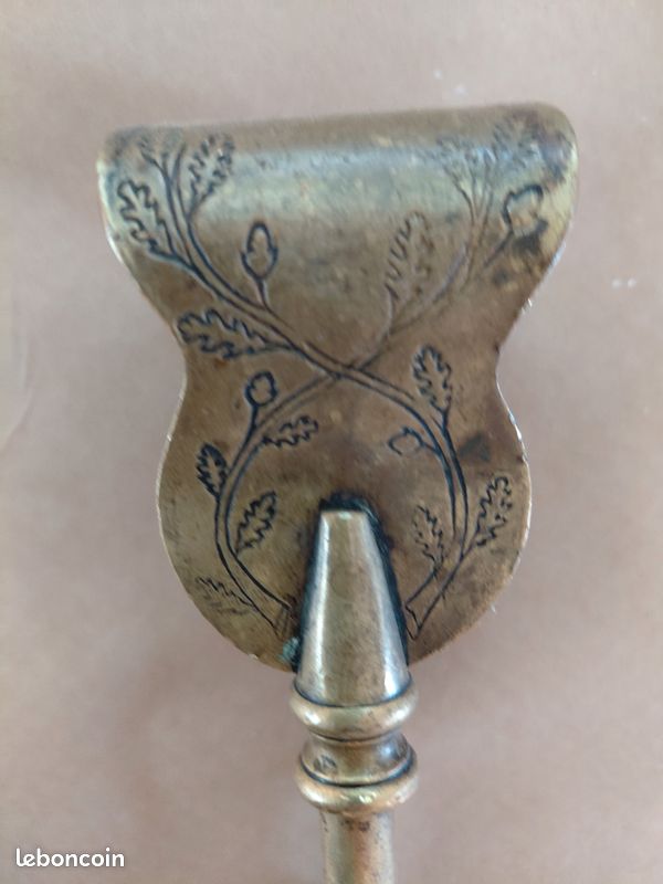 Pince cheminee en cuivre (image 2)