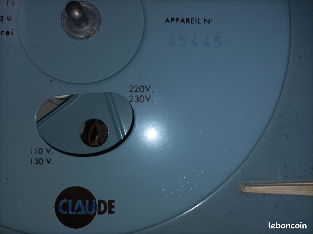 Lecteur Vinyle Vintage Claude - Fonctionnel, Quelques Marques D'usage