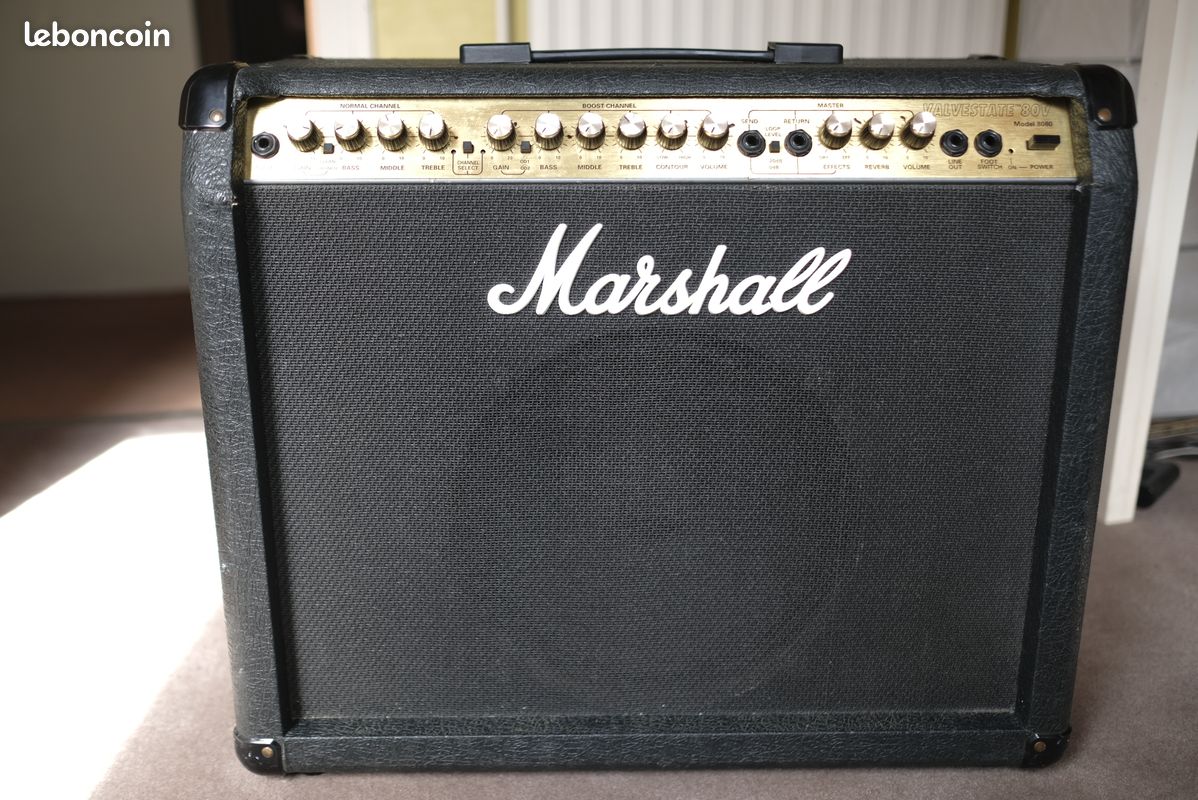 Vintage ampli Marshall Valvestate 80V model 8080 avec footswitch (image 1)