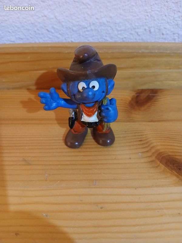 Figurine Ancienne Schtroumpf N°121 En PVC - Bon état, Collection Vintage