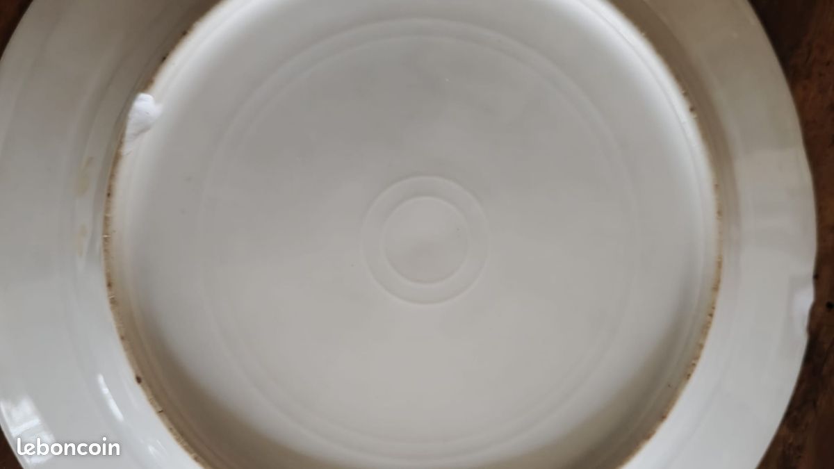 4 assiettes à dessert en porcelaine à motifs de roses moussues. 19ème siècle (image 16)