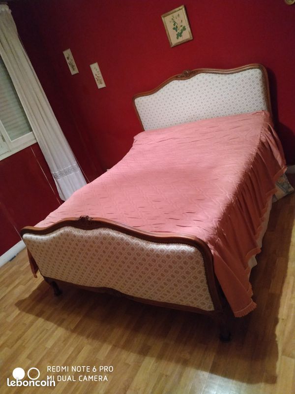 Vends lit 2 places adultes complet (image 1)