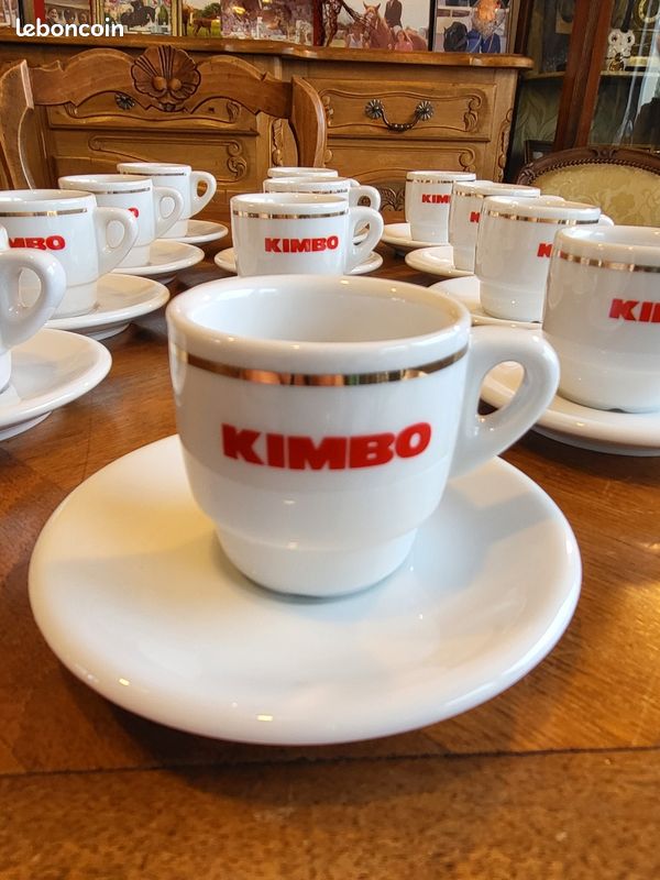 Lot De 6 Tasses à Café Kimbo Avec Sous-tasses - 20cl - Dans Carton D'Origine