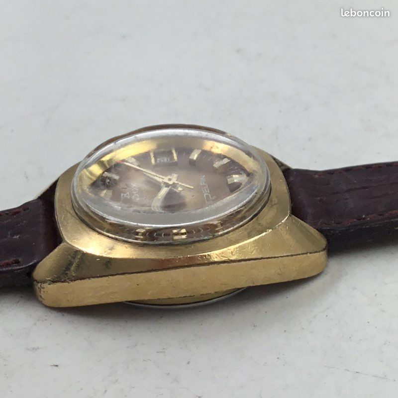 Montre Automatique Edox Pour Femme - Mouvement Mécanique - Bracelet Cuir - Occasion Fabriquée En Suisse