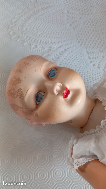 POUPÉE ANCIENNE: TRÈS jolie SFBJ 60 t4 50 cm yeux bleus fixes émail. EUR 215,00 - FR POUPÉE ANCIENNE: TRÈS jolie SFBJ 60 t4 50 cm yeux bleus fixes émail. EUR 215,00 - FR