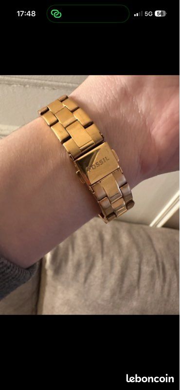 Montre fossil dorée (image 2)