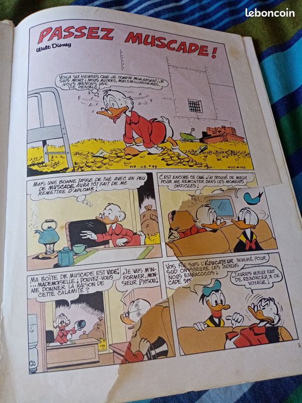 Bd bande dessinée picsou milliardaire, malgré lui Dargaud éditeur collection Walt Disney (image 2)