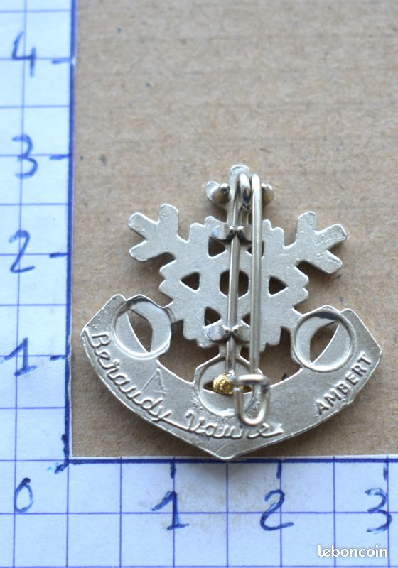 Insigne Médaille De Ski Vintage Mont Genèvre Années 50 - Club Français