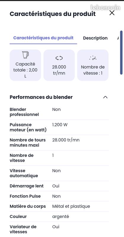 Blender moulinex perfectmix + (image 3)