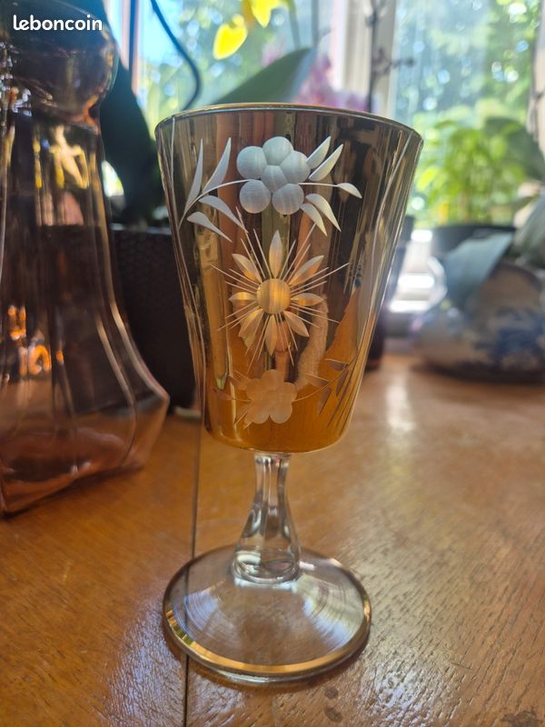 Ancien verre "souvenir de Communion" (image 2)