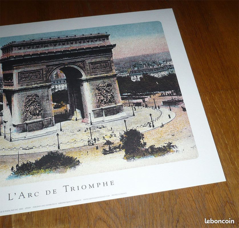 Affiche - L'ARC de TRIOMPHE Paris - 40 cm x 30 cm - NEUF (image 3)