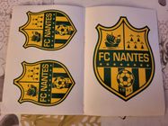 Autocollant Vintage – Équipe FC NANTES 70s – Déco Rétro