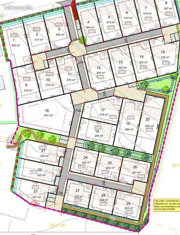 Terrain 390 m² Monterblanc