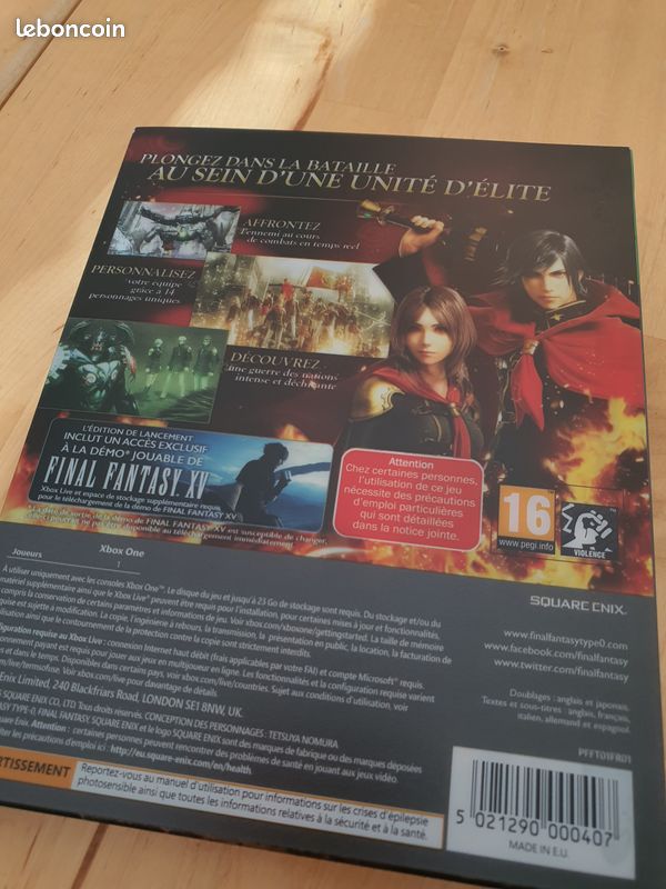 Final Fantasy type-0 HD édition limitée Xbox One (image 2)