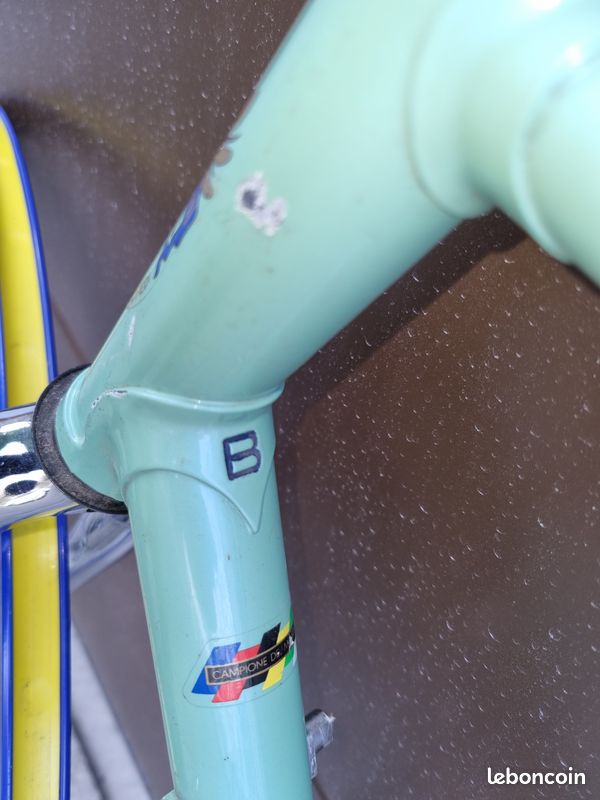 Décalcomanie Cadre Bianchi Record 905 – Version Bleue Avec Inscription SLX, Pour Personnalisation Vélo