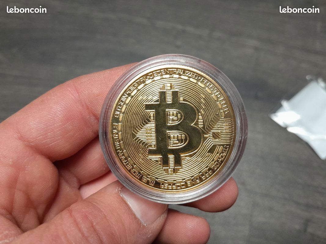 Pièce Bitcoin dorée - Collection