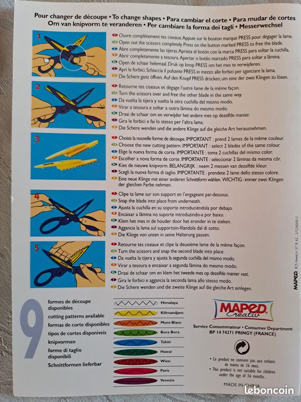 Lot de 9 ciseaux cranteurs (image 3)