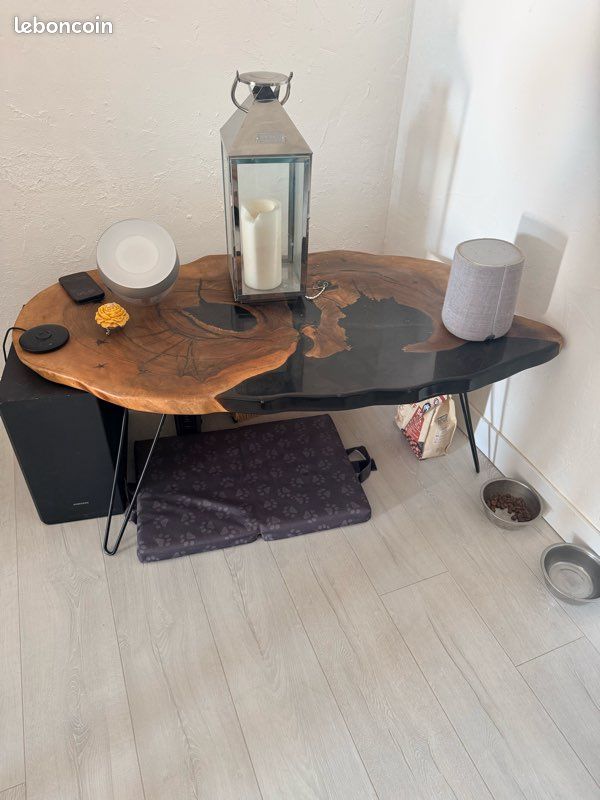 Ensemble salon noisetier et epoxy (image 3)