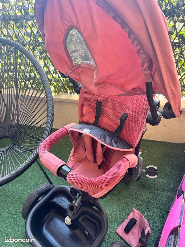 Tricycle Évolutif Kinderkraft Aveo - Draisienne / Poussette Bébé - Gris - Neuf