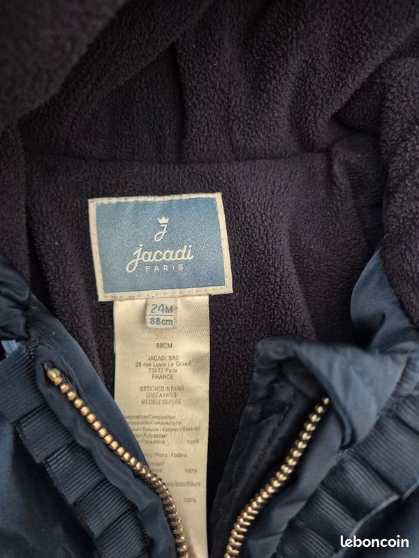 Blouson Jacadi 24mois (image 2)