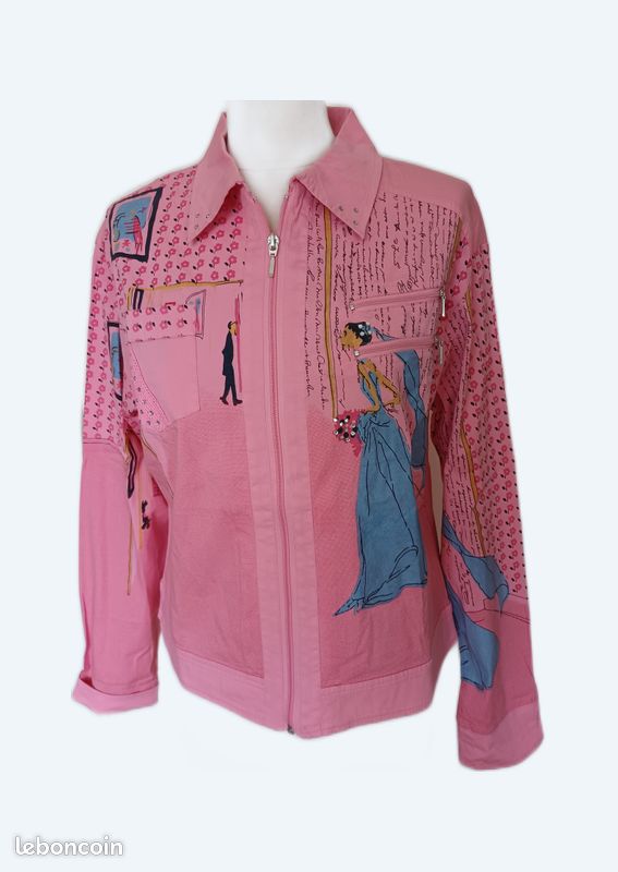 Blouson rose original (image 1)