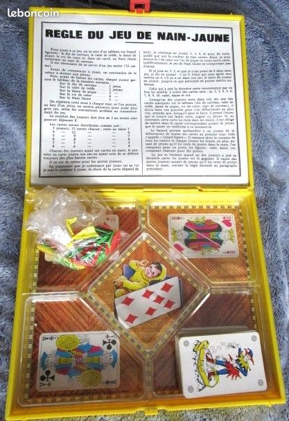 Ancien Jeu Nain Jaune XIXe – Appert Et Vavasseur – À Restaurer – Jeu De Société Ancien