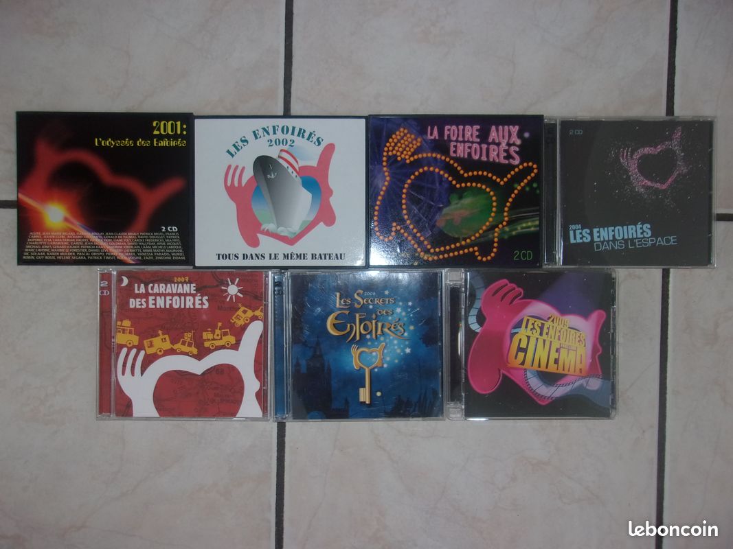 CD Des enfoirés 2001-2002-2003-2004-2007-2008-2009 (image 1)