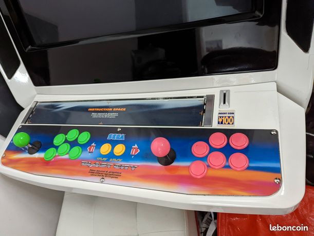 BACKLIT) STREET FIGHTER Alpha 3 Marquee Art set for Sega Blast City