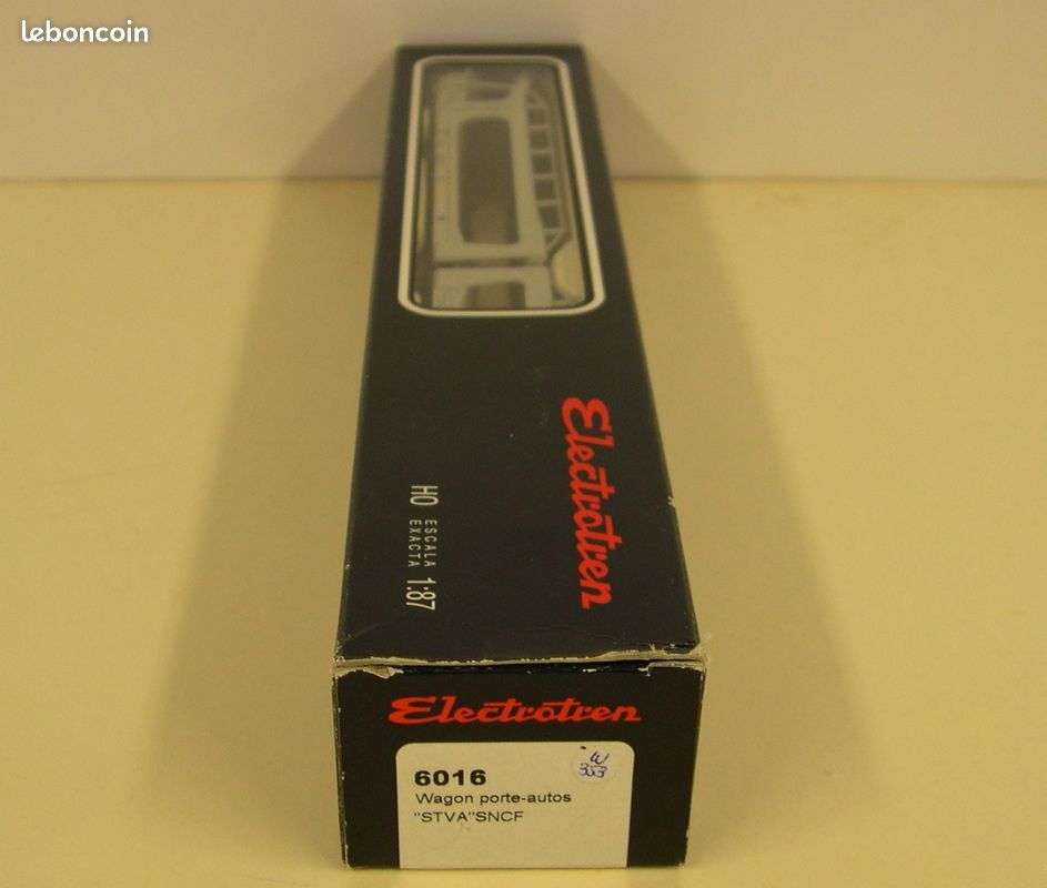 Wagon Porte-autos Electrotren STVA 6016 – Neuf, échelle N Ou HO, Gris
