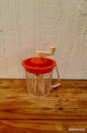 Batteur à Main Vintage MVB – Jaune, Fabrication Française, Pour Sauces Et Jus