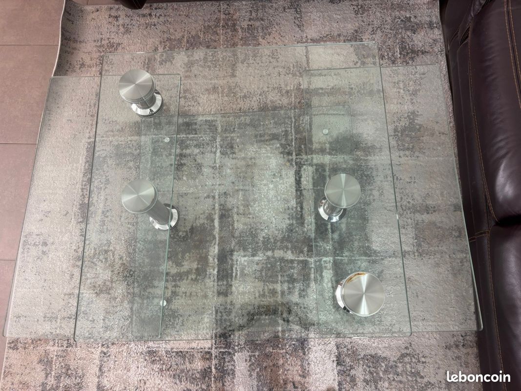 Table basse en verre modulable (image 12)