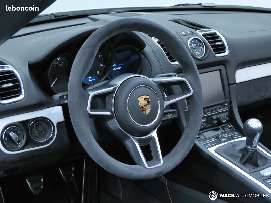 Porsche BOXSTER 981 SPYDER 3.8L 375 CV / FAIBLE KILOMÉTRAGE / FULL CUIR / SIÈGES SPORT PLUS ADAPTATIFS (image 5)