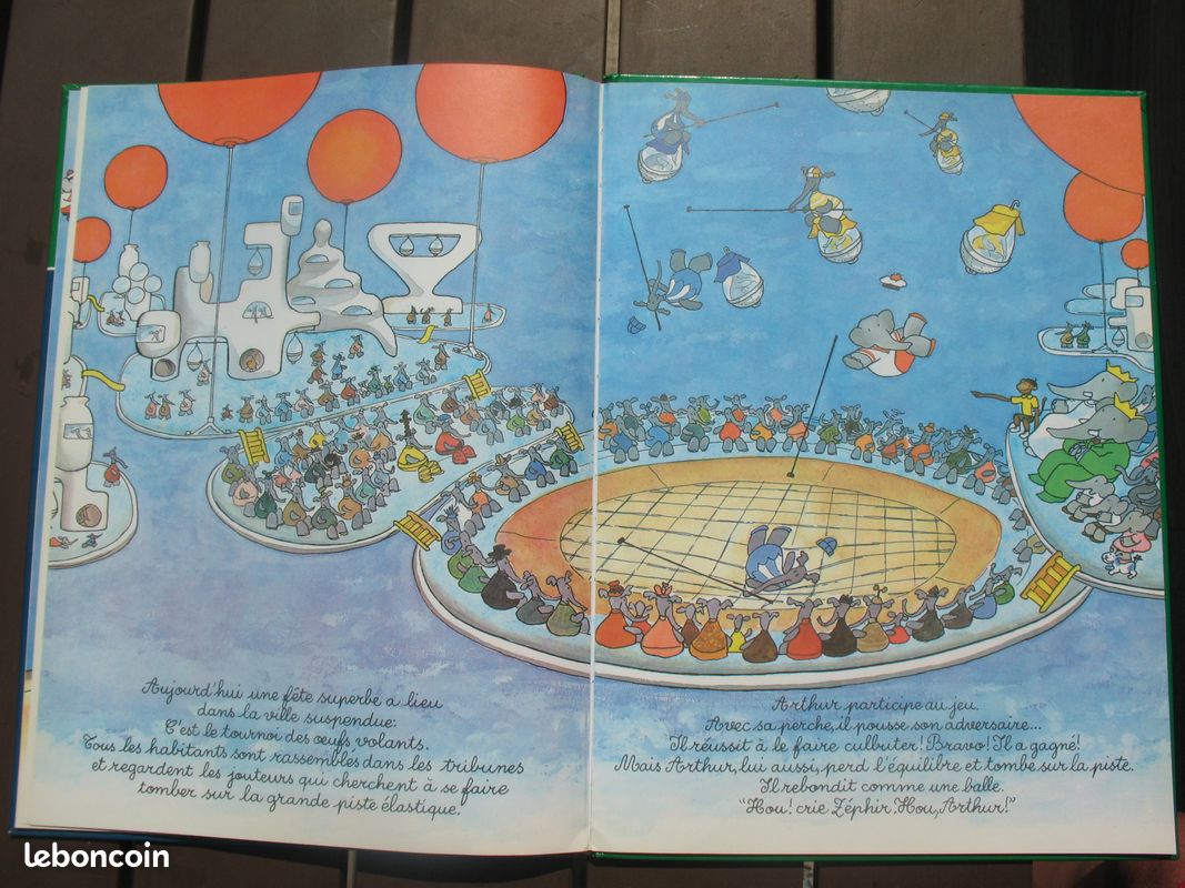 BABAR dans l'ile aux oiseaux --- BABAR et la planete molle ---- GRANDS ALBUMS HACHETTE (image 18)