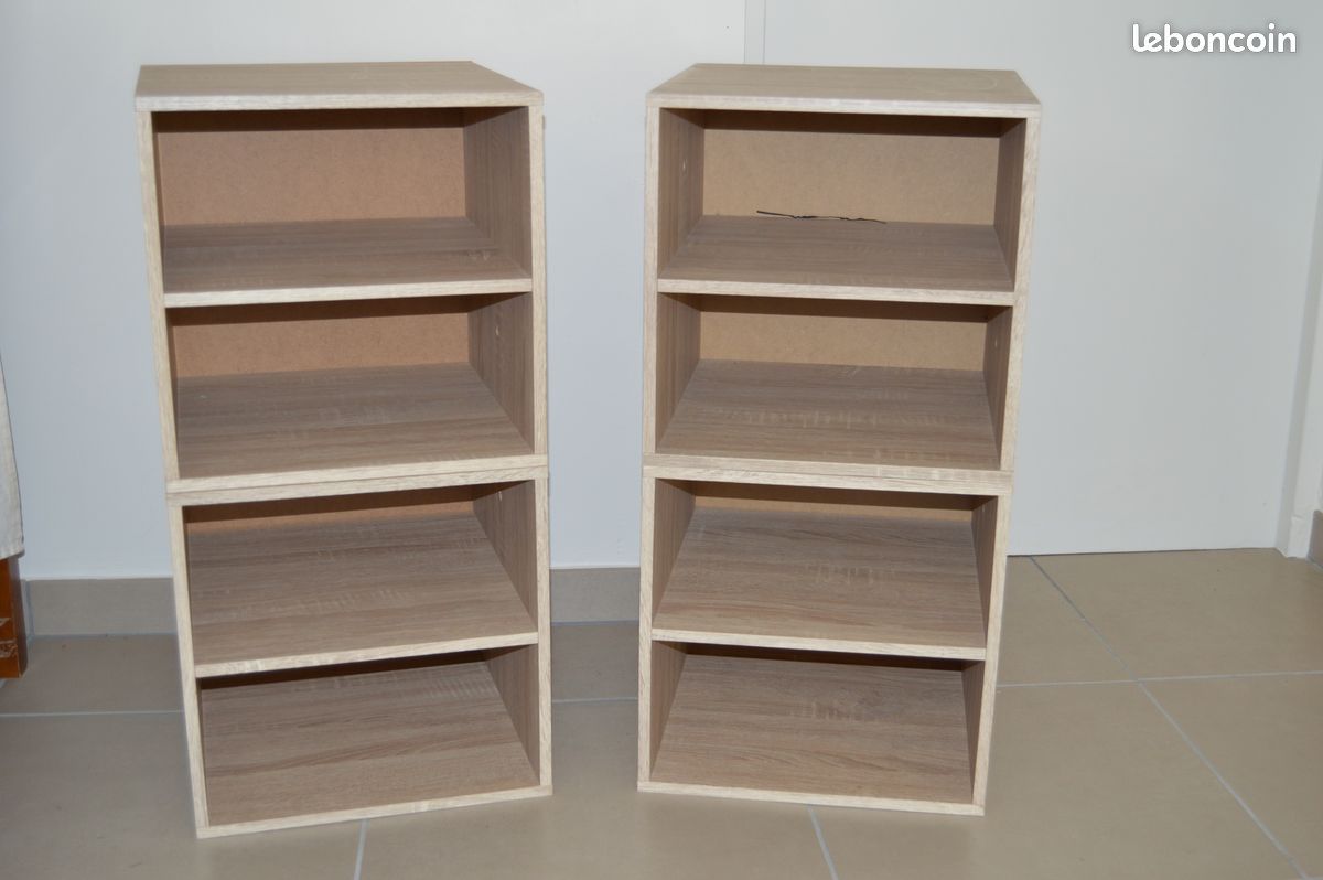 Casiers de rangement (assemblés en 2 colonnes) (image 1)