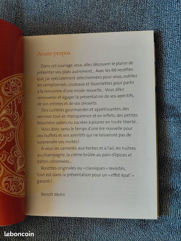 Cuillères Verrines Petites Bouchées – Benoît Molin – 66 recettes – apéritif (image 2)