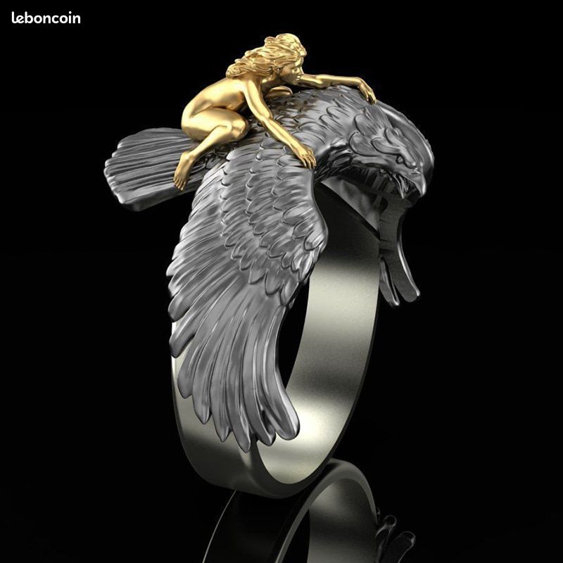 Bague femme nue sur un aigle taille 10 (image 5)