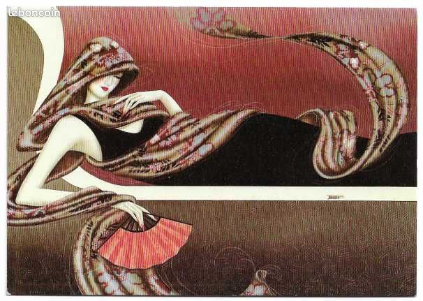Illustrateur FERRARO, Elégance, Pegasus : lot de 5 cartes postales (peintures, dessins, tableaux) (image 3)