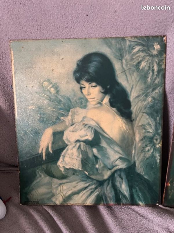 Lot de 2 tableaux décoratifs – reproduction Francisco Ribera (image 2)