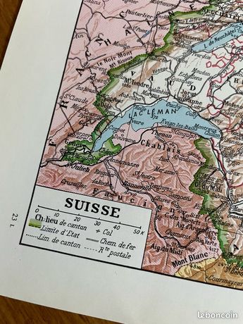 Poster Suisse Française Vintage - Affiche HQ 50x70 Cm, Papier, Neuf