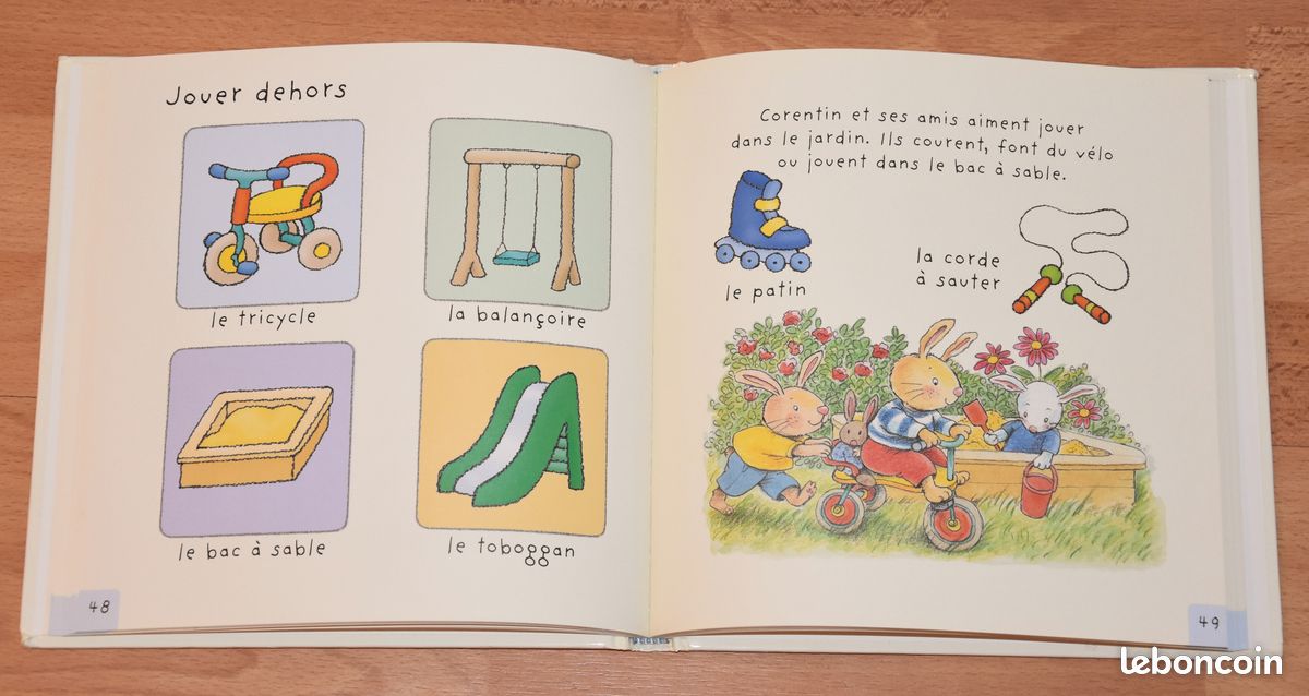 Livre Corentin Premier grand livre de mots. 92 pages. 21 cm. Très bon état (image 3)