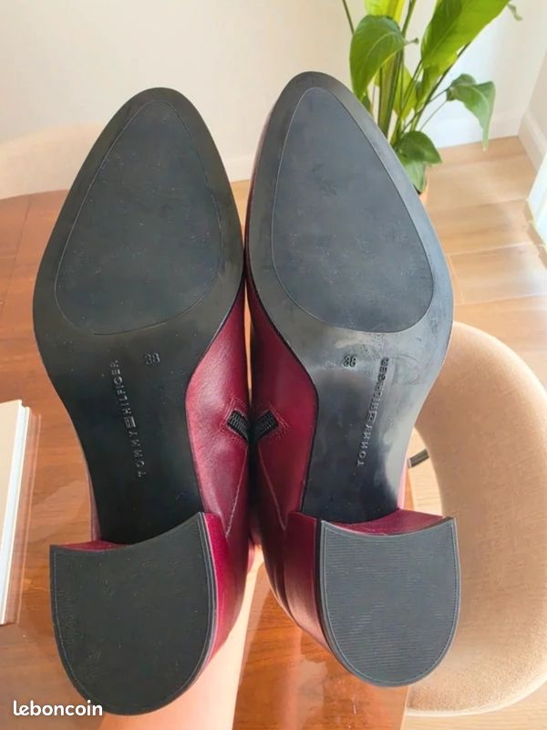 Bottines Tommy Hilfiger "Ingrid" - Bordeaux - T.38 (image 7)