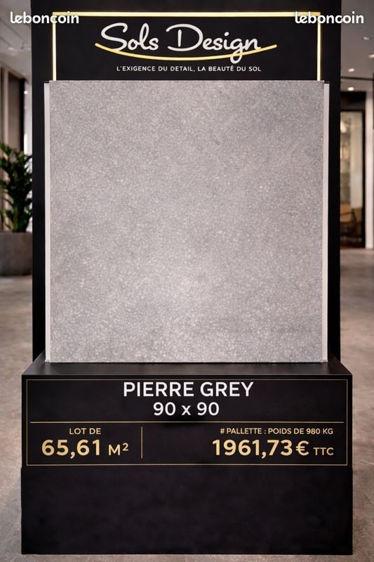 Dalle pour extérieur 90 x 90 - Fin de lot - prix cassé (image 1)
