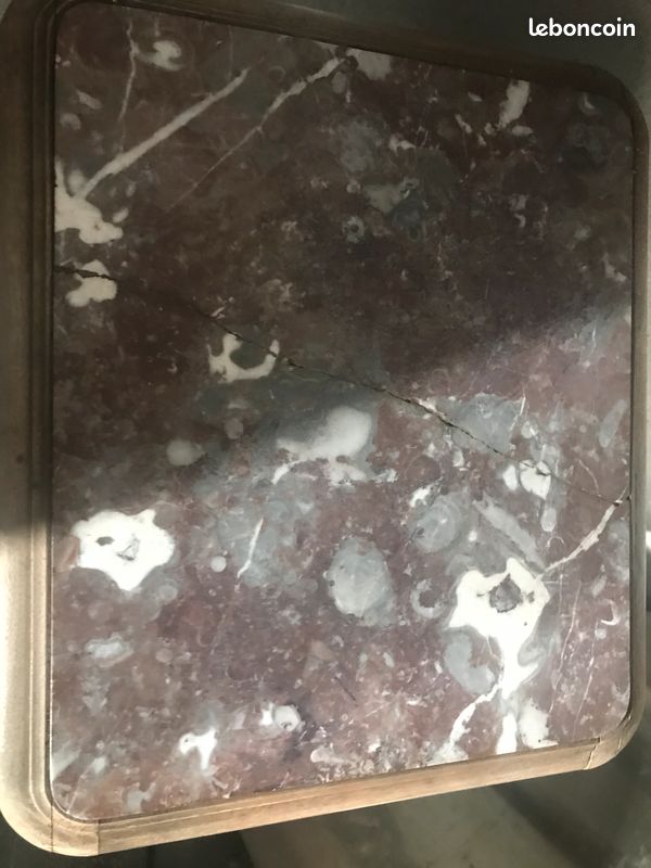 Meuble ancien marbre et bois (image 2)