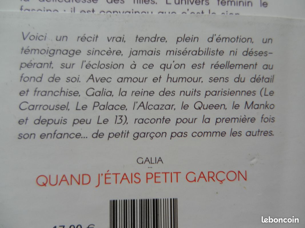 QUAND J ETAIS PETIT GARCON de GALIA (image 2)