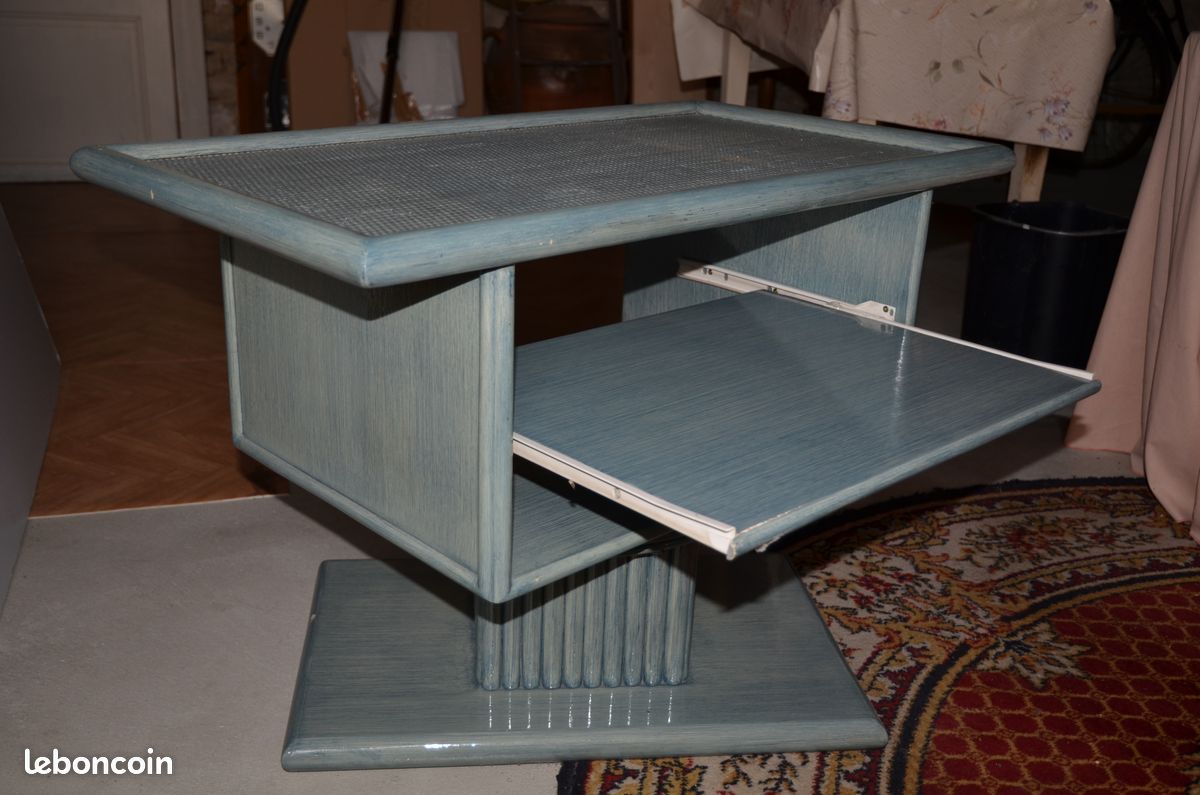 Meuble télé maugrion Roche bobois en rotin (image 3)