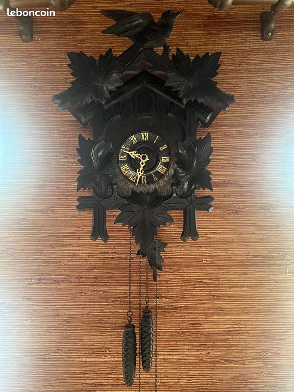 Bilanciere Per Pendolo Orologio A Cucù - Modello Foglia Di Vite Medio - Verde - Foto 2