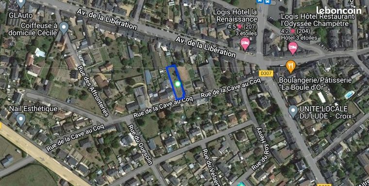 Terrain 740 m² Le Lude